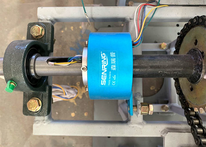 Durch gebohrten elektrischen Drehdurchführungs-Beleg Ring Rotating Connector 25.4mm 10A