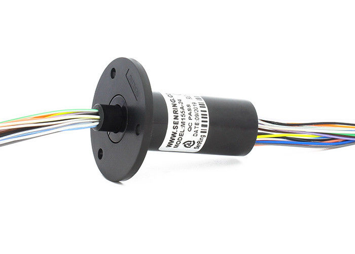 Militärkapsel-Miniatur des grad-IP51 durch gebohrte Stromkreise 1.5A des Schleifring-24 mit Flansch