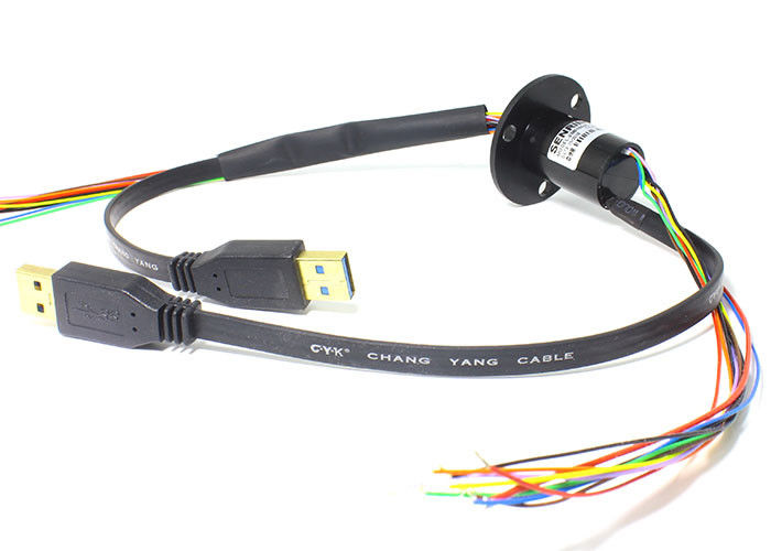 150RPM durch gebohrte USB-Beleg-Ring Electrical Collector Ring For-Ethernet-Kommunikation