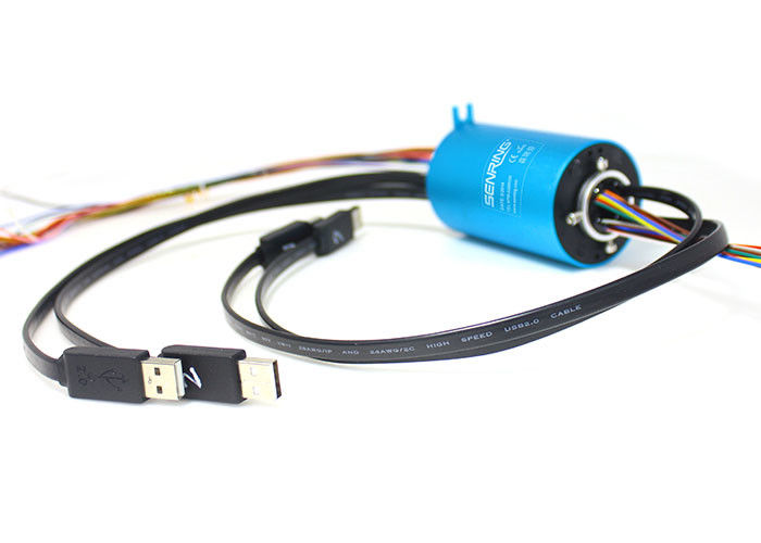 ODM USB2.0 Stromkreise des Signal-Vakuumniederspannungs-Schleifring-1~24