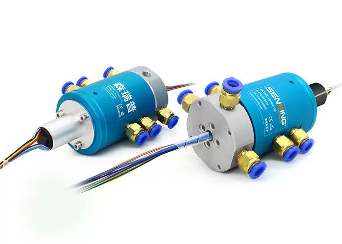 4 Durchgänge 4 Kanal Pneumatisches Ethernet Rotationsgelenkschleifring Rohrgröße 6~8mm