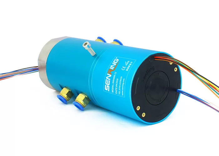4 Durchgänge 4 Kanal Pneumatisches Ethernet Rotationsgelenkschleifring Rohrgröße 6~8mm