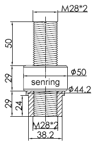 2050011500 Reihe 2050011500 Schleifringschleifring Zeichnung des Reihen-Einfachkanal-15000a Igh gegenwärtige